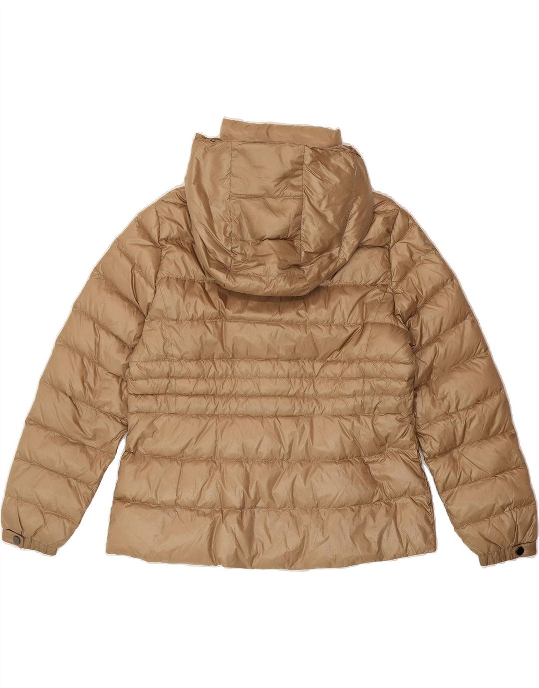 MASSIMO DUTTI Womens Hooded Padded Jacket UK 18 XL Beige Nylon Vintage Massimo Dutti and Second-Hand Massimo Dutti from Messina Hembry 