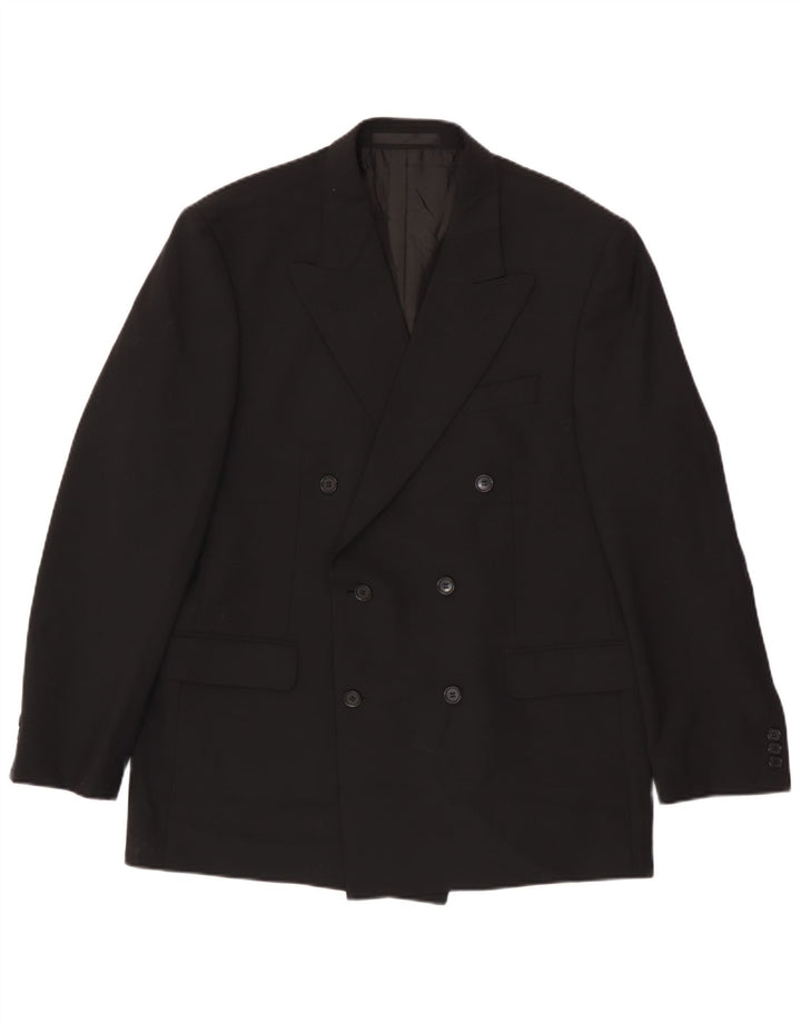 Marks & Spencer Herren-Blazer, zweireihig, Gr. 42, Größe L, Schwarz