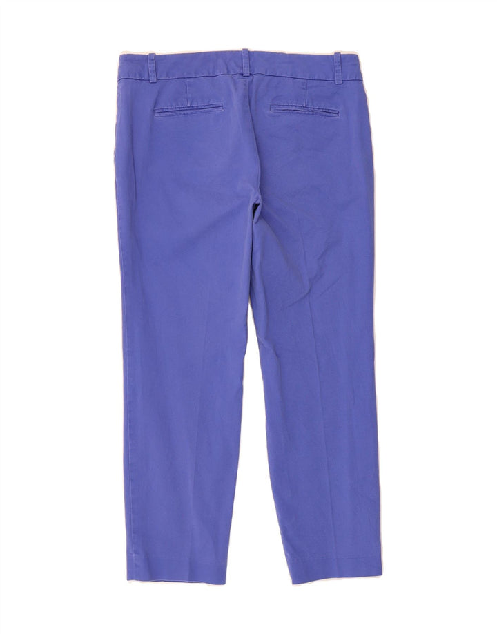 J. CREW Womens Slim Capri Trousers US 6 Medium W32 L25 Blue Cotton Vintage J. Crew and Second-Hand J. Crew from Messina Hembry 