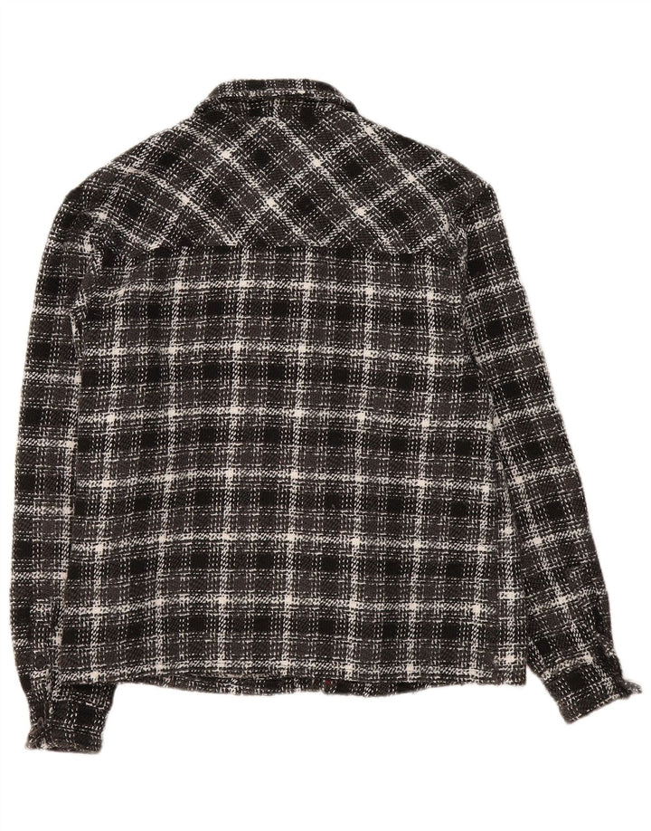 Karl Kani Herren-Flanellhemd, mittelschwarz, kariert, Polyester