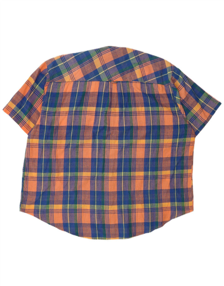 Vintage Herren-Hemd mit normaler Passform, Größe 45/46, 2XL, mehrfarbig, kariert, Baumwolle