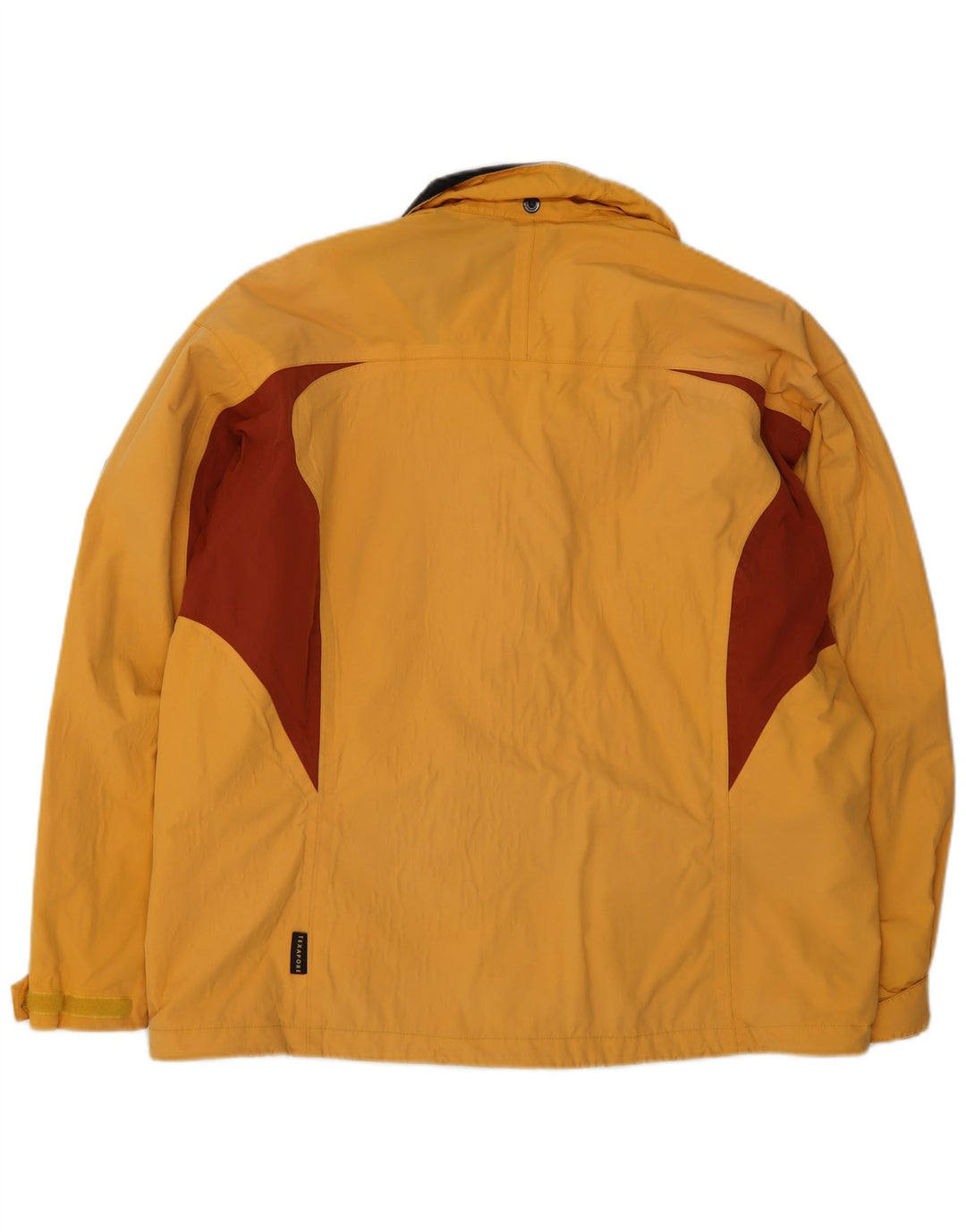 Jack Wolfskin Damen Übergroße Regenjacke UK 18 XL Gelber Farbblock