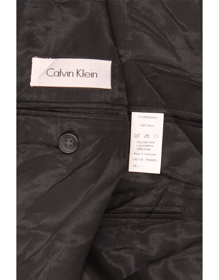 Calvin Klein Herren-Blazer mit 2 Knöpfen, UK 44, 2XL, graue Wolle