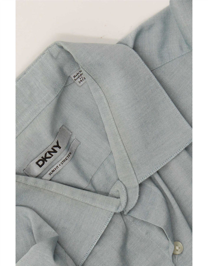 Dkny Herren Slim Fit Hemd Größe 17 XL Blau