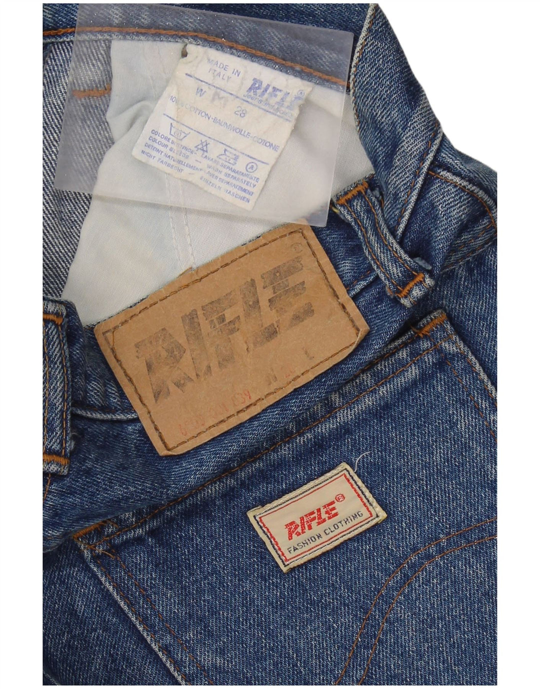 RIFLE Damen Jeansrock W28 mittelblaue Baumwolle