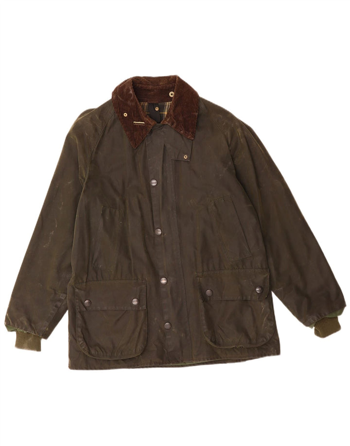 BARBOUR Herren Bedale gewachste Baumwolljacke UK 38 Medium Khaki