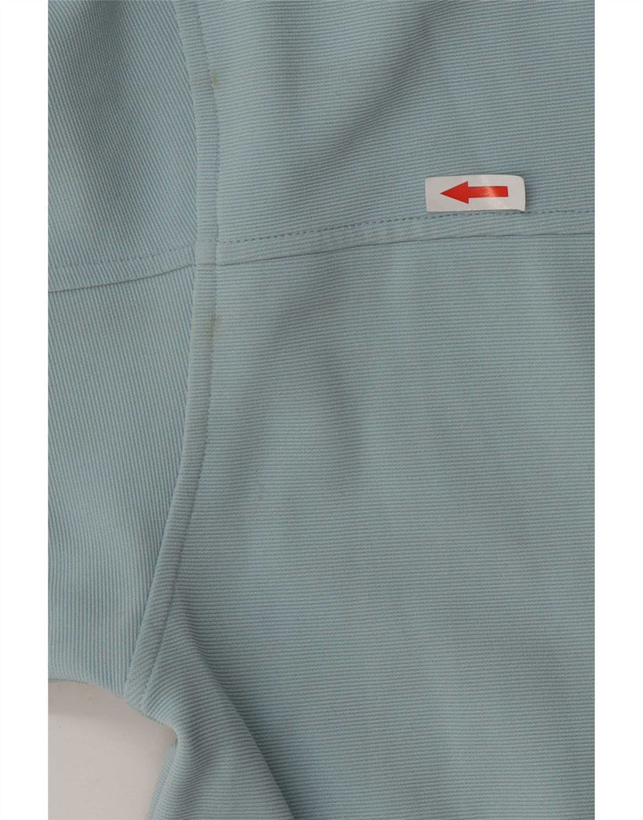 Kappa Damen-Trainingsanzug-Oberteiljacke UK 12 Mittelblaues Colourblock-Polyester