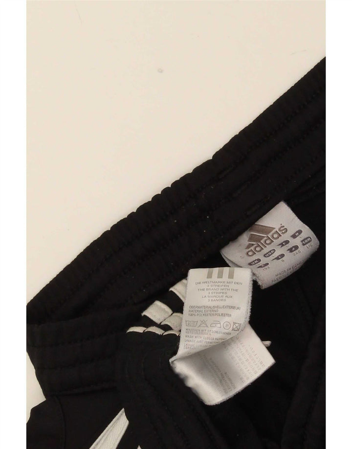 Adidas Herren-Trainingshose, groß, aus schwarzem Polyester