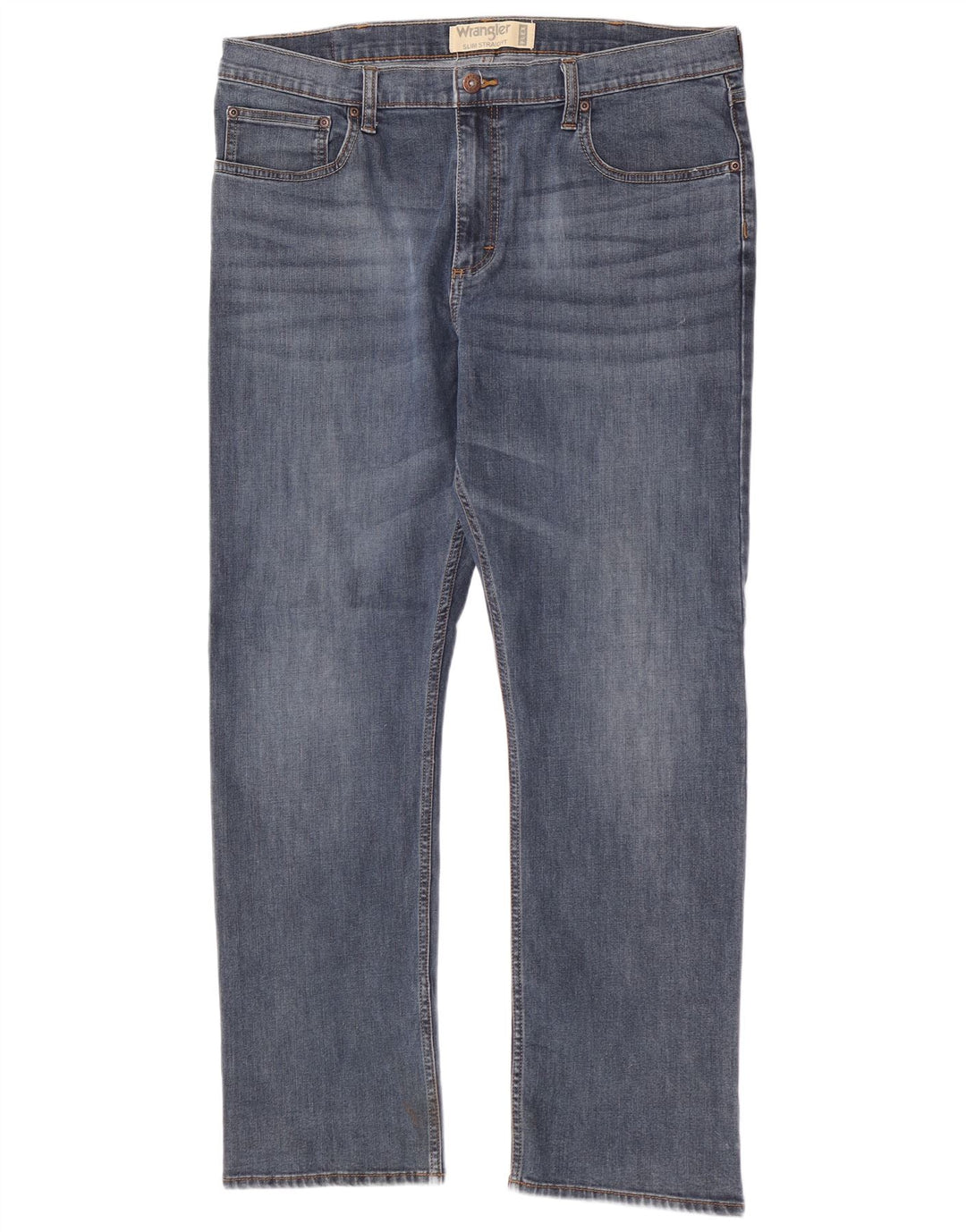 Wrangler Herren Slim Straight Jeans W38 L30 Blau