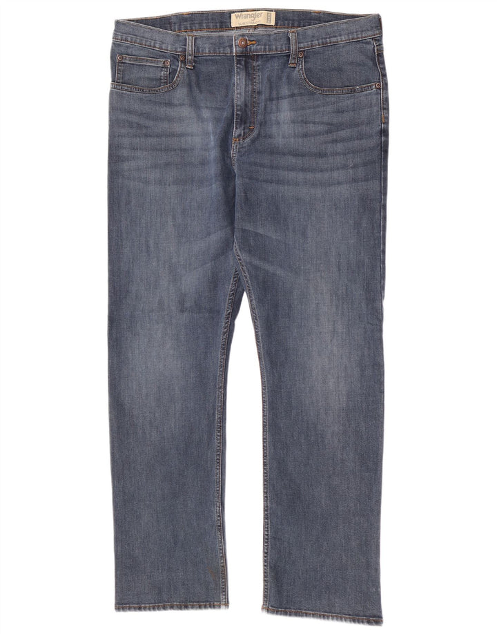 Wrangler Herren Slim Straight Jeans W38 L30 Blau