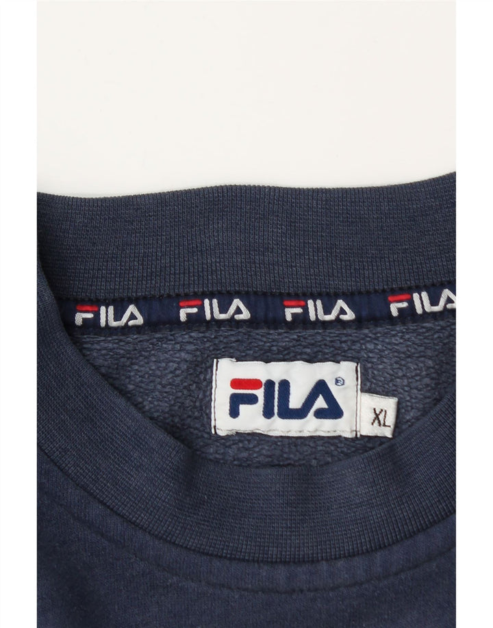 Fila Herren Grafik Sweatshirt Pullover XL Marineblau
