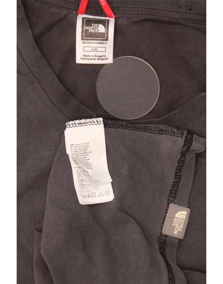 THE NORTH FACE Herren T-Shirt Top Large Grau Baumwolle