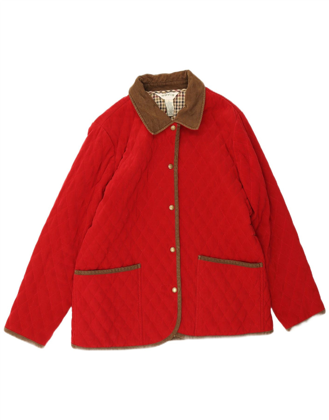 Übergroße Steppjacke für Damen von Orvis, UK 16, Größe L, Rot, Polyester