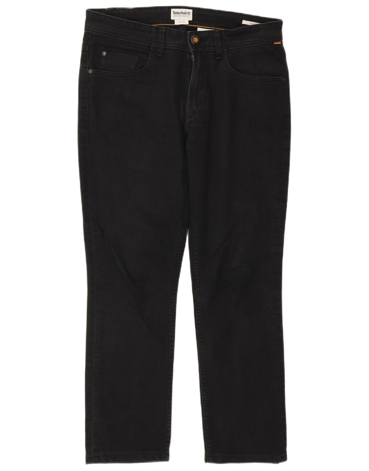 Timberland Herren Slim Jeans W31 L27 Schwarze Baumwolle