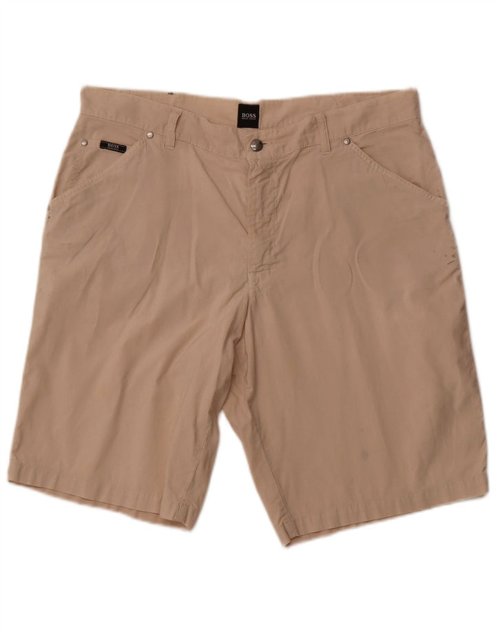 Hugo Boss Damen Chinoshorts W38 XL Beige Baumwolle