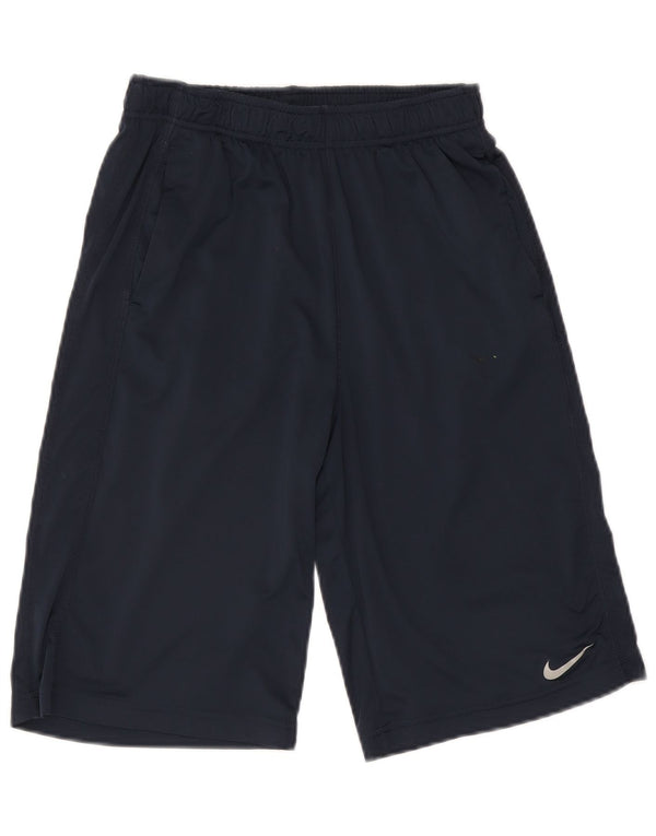 NIKE Mens Dri Fit Sport Shorts XL  Navy Blue Polyester