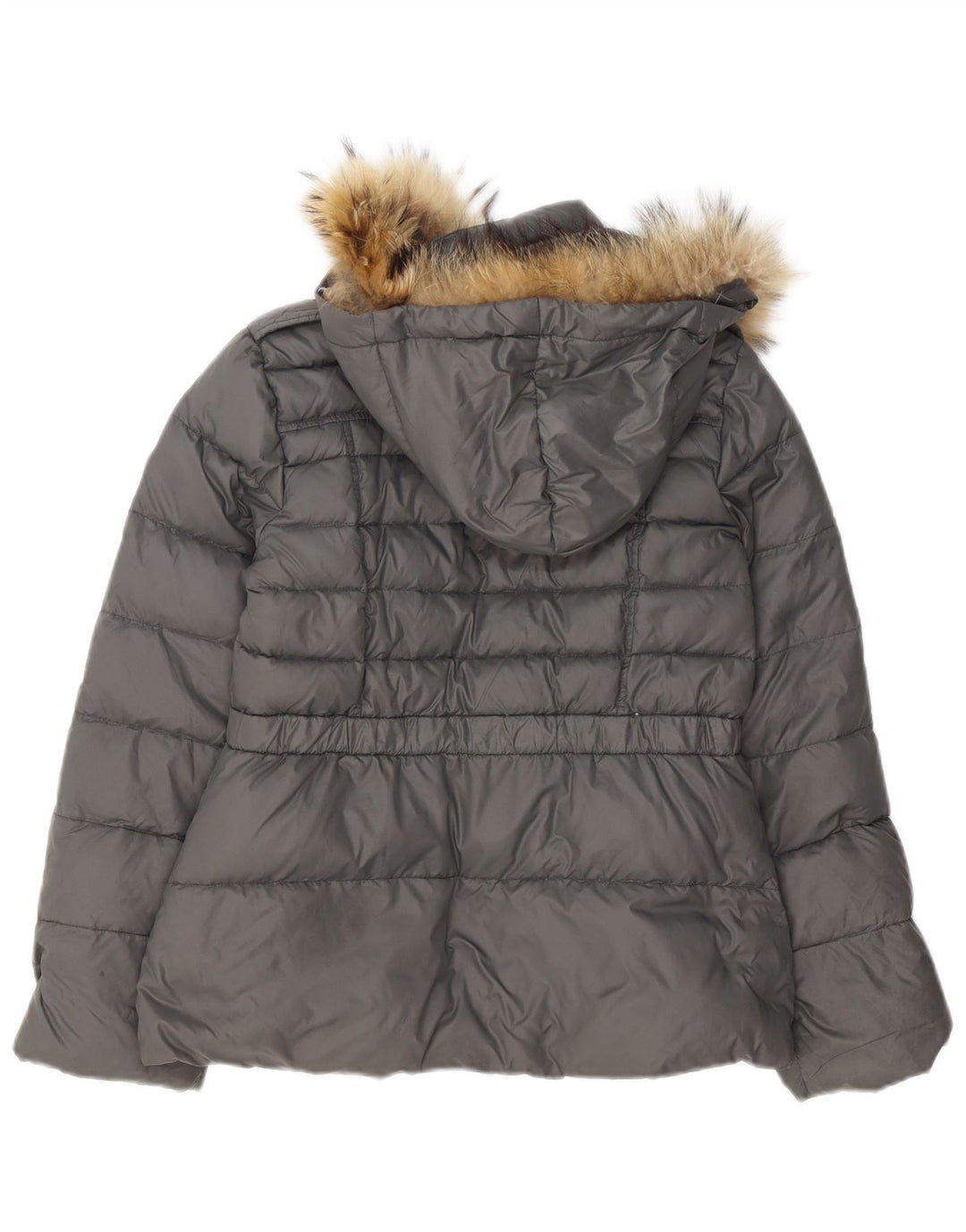 Liu Jo Wattierte Jacke mit Kapuze für Mädchen, 11–12 Jahre, Grau, Polyamid