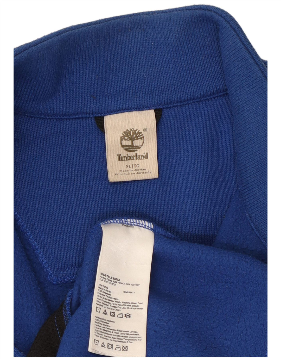 TIMBERLAND Herren-Trainingsanzug-Oberteil, Jacke, XL, Blau, Polyester