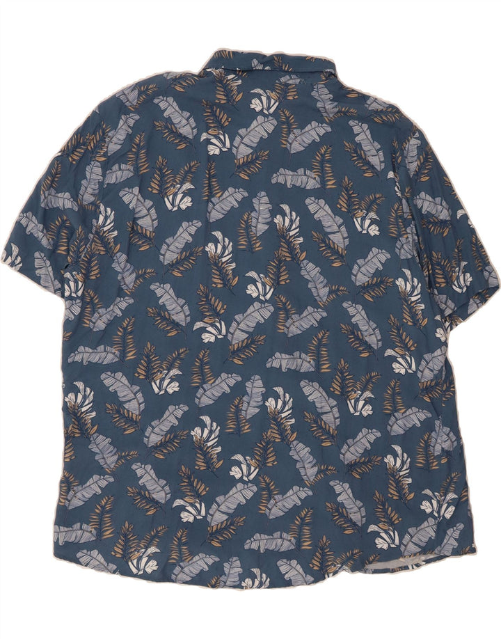 LC WAIKIKI Mens Abstract Pattern Short Sleeve Shirt 3XL Blue Viscose Vintage LC Waikiki and Second-Hand LC Waikiki from Messina Hembry 