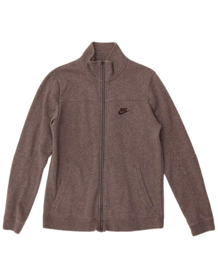 Nike Herren-Trainingsanzug-Oberteil, Jacke, klein, grau gefleckte Baumwolle