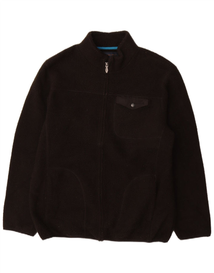 WEIRD FISH Herren Fleecejacke UK 42 XL Schwarz Polyester