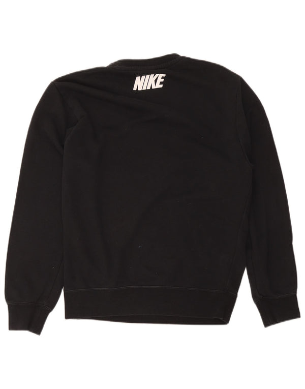 Nike Herren-Sweatshirt mit Grafik, XS, schwarze Baumwolle