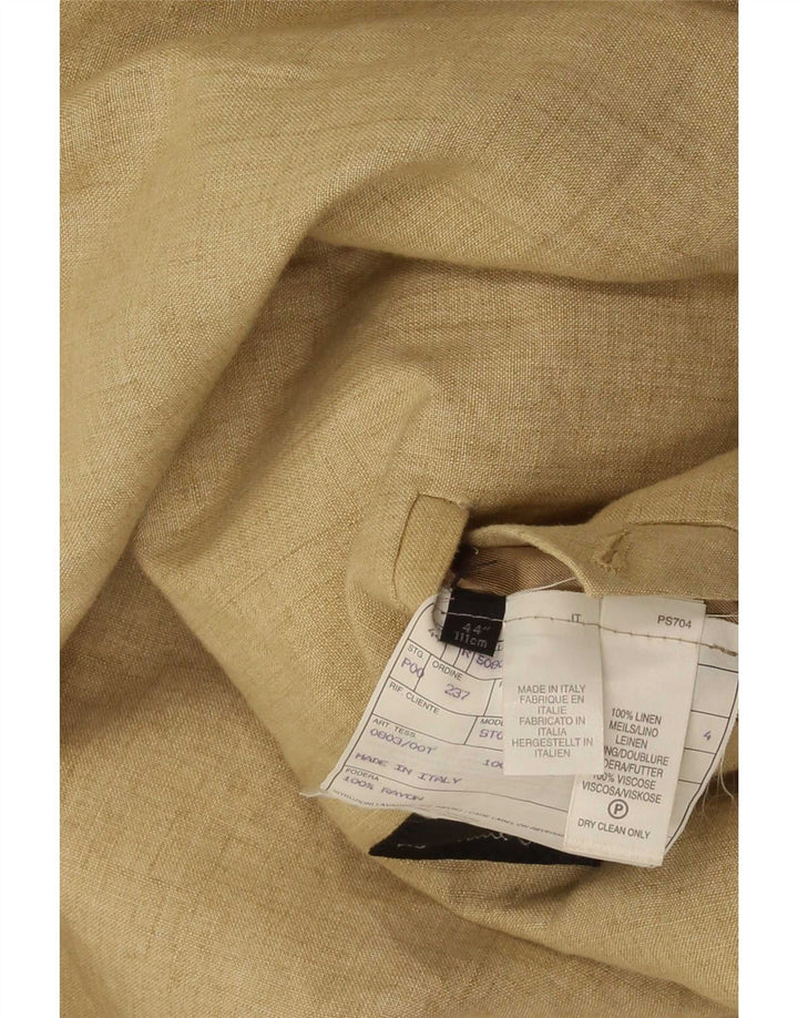 Paul Smith Herren 3-Knopf-Blazerjacke UK 44 2XL Beige Leinen