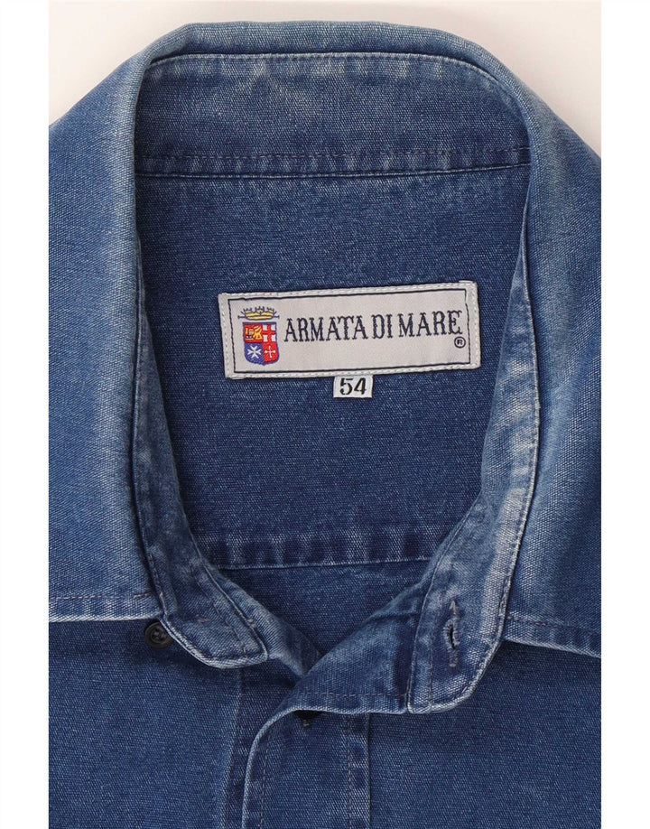 Armata Di Mare Herren Jeanshemd IT 54 XL Blau