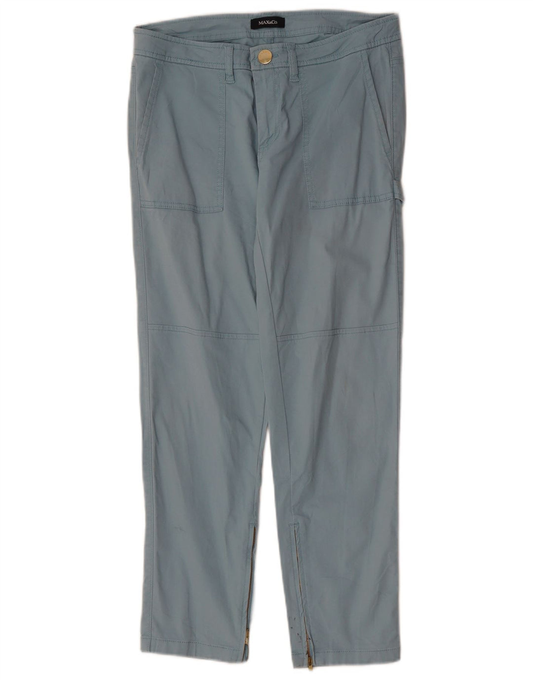 MAX & CO. Gerade Chino-Hose für Damen, W30, L26, Blau