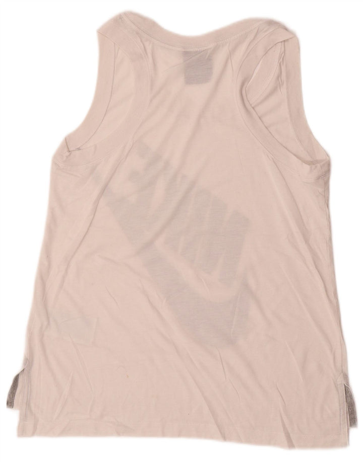 Nike Womens Graphic Vest Top UK 14 Large Weiß Polyester Sport