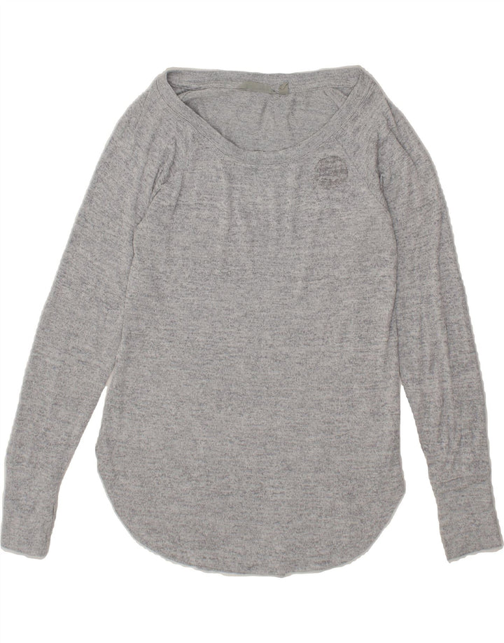 ATHLETA Womens Top Long Sleeve UK 10 Small Grey Polyester Vintage Athleta and Second-Hand Athleta from Messina Hembry 