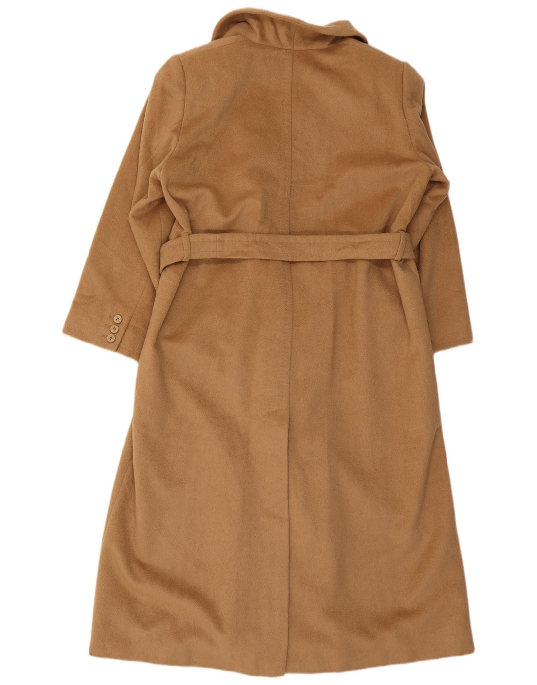 Max Mara Damen Zweireihiger Mantel UK 12 Medium Beige Camelhair Classic