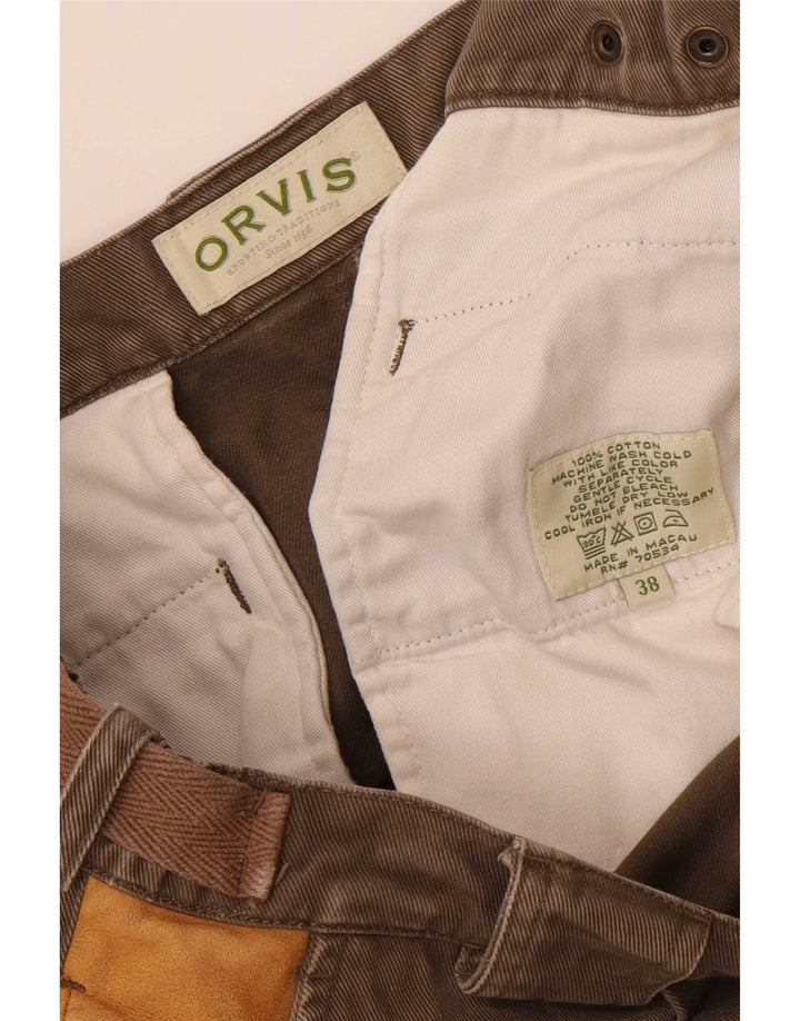 Orvis Gerade Herren-Cargohose W38 L32 Braune Baumwolle