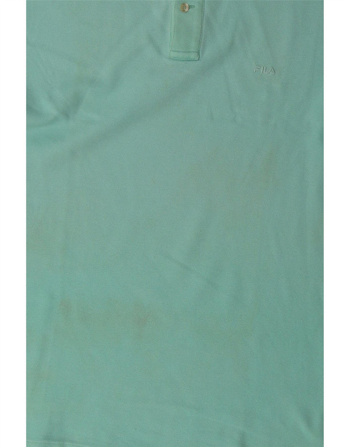FILA Herren Poloshirt IT 56 XL Blau Baumwolle
