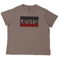Levi's Herren Grafik-T-Shirt-Oberteil 2XL Grau