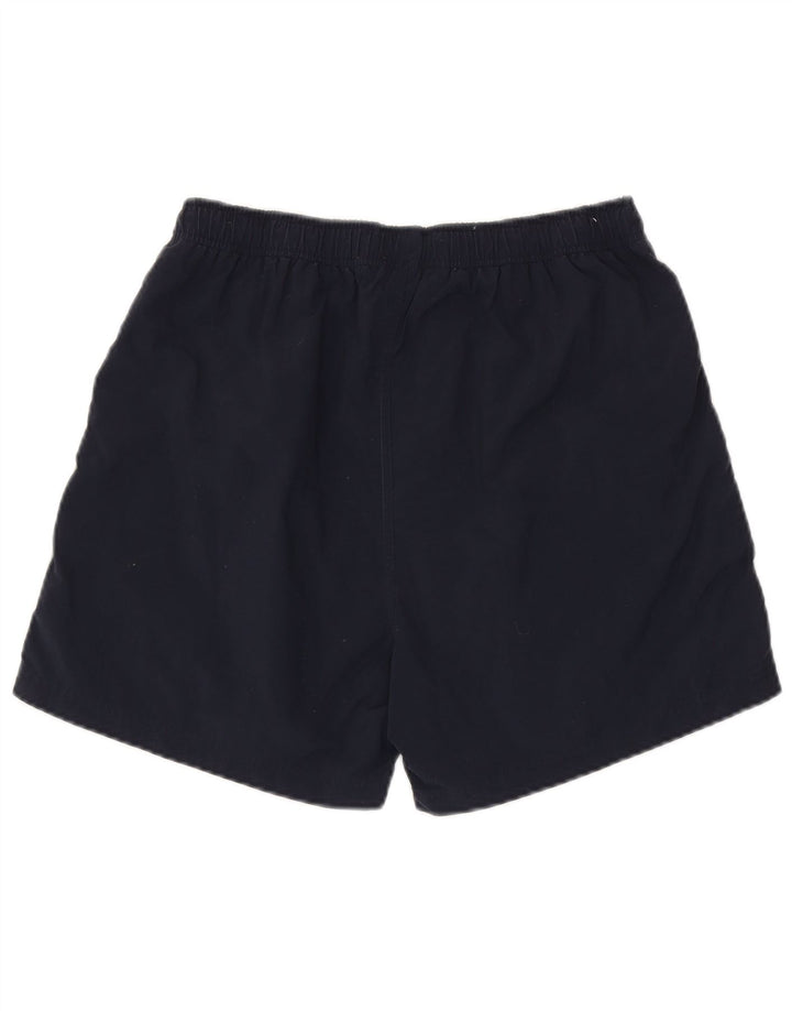 Asics Herren-Sportshorts aus mittelblauem Colourblock-Nylon in Marineblau