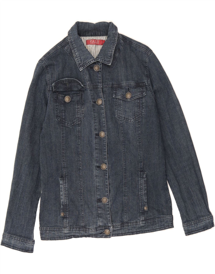 PACO Womens Denim Jacket UK 10 Small Blue Cotton Vintage Paco and Second-Hand Paco from Messina Hembry 