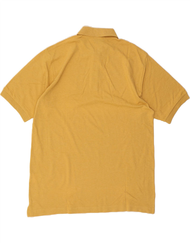 SERGIO TACCHINI Mens Polo Shirt Large Yellow Cotton Vintage Sergio Tacchini and Second-Hand Sergio Tacchini from Messina Hembry 