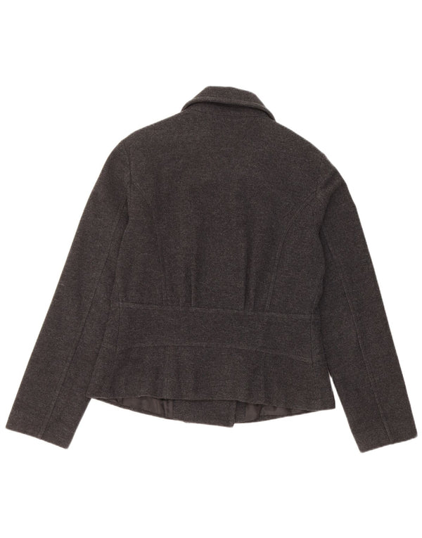 Max & Co. Damen-Blazerjacke mit 4 Knöpfen, UK 14, Mittelgrau meliert