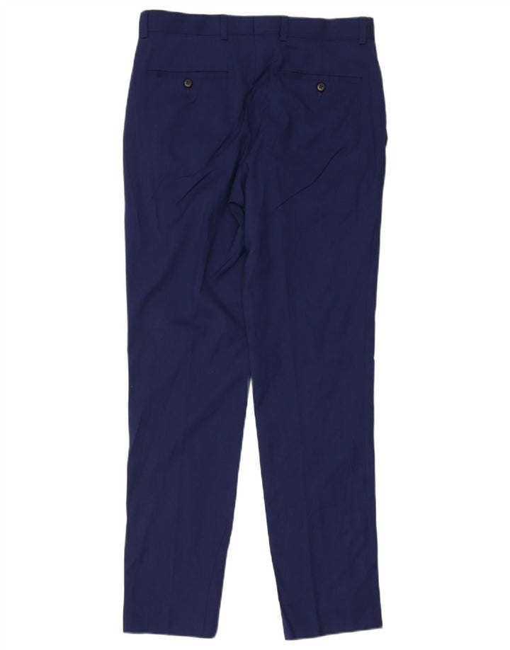 Marks & Spencer Slim-Anzughose für Herren, W30, L29, marineblaue Viskose
