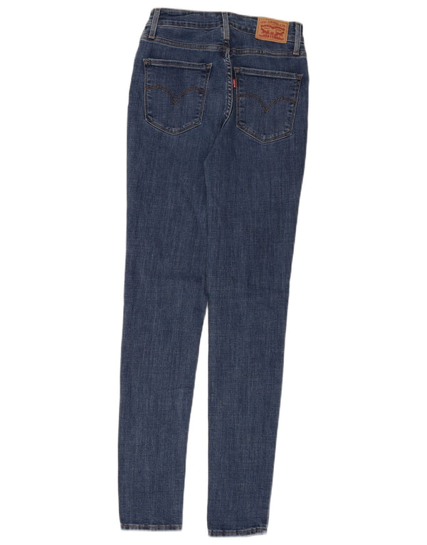Levi's Damen 721 High Rise Skinny Jeans W26 L30 Blaue Baumwolle