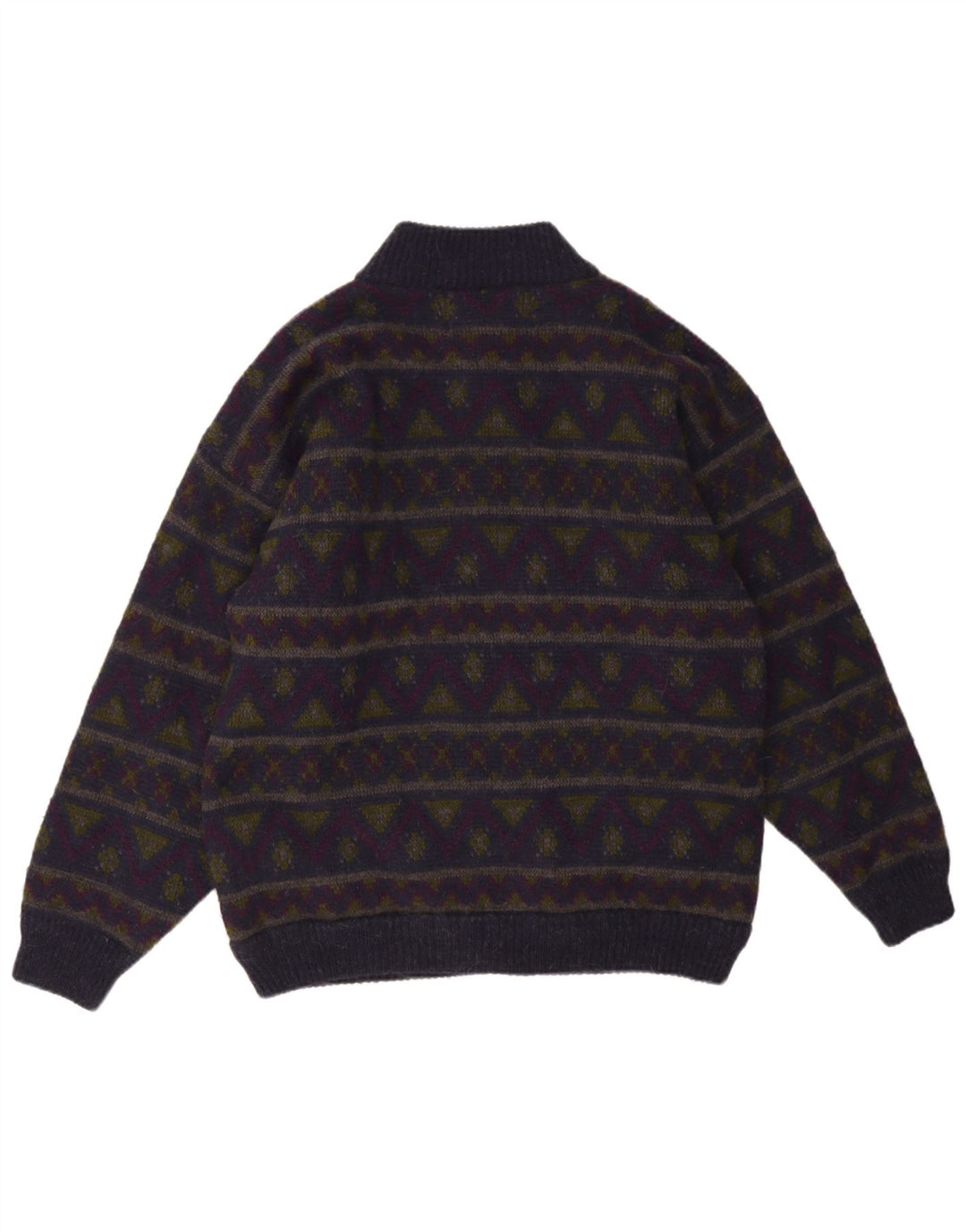Settebello Herren-Strickjacke, mittelgroß, mehrfarbig, geometrisch