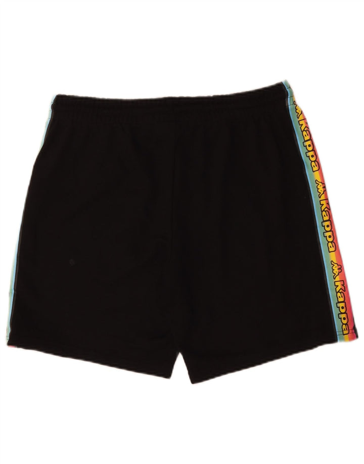 Kappa Herren Graphic Sport Shorts Mittelschwarze Colourblock-Baumwolle
