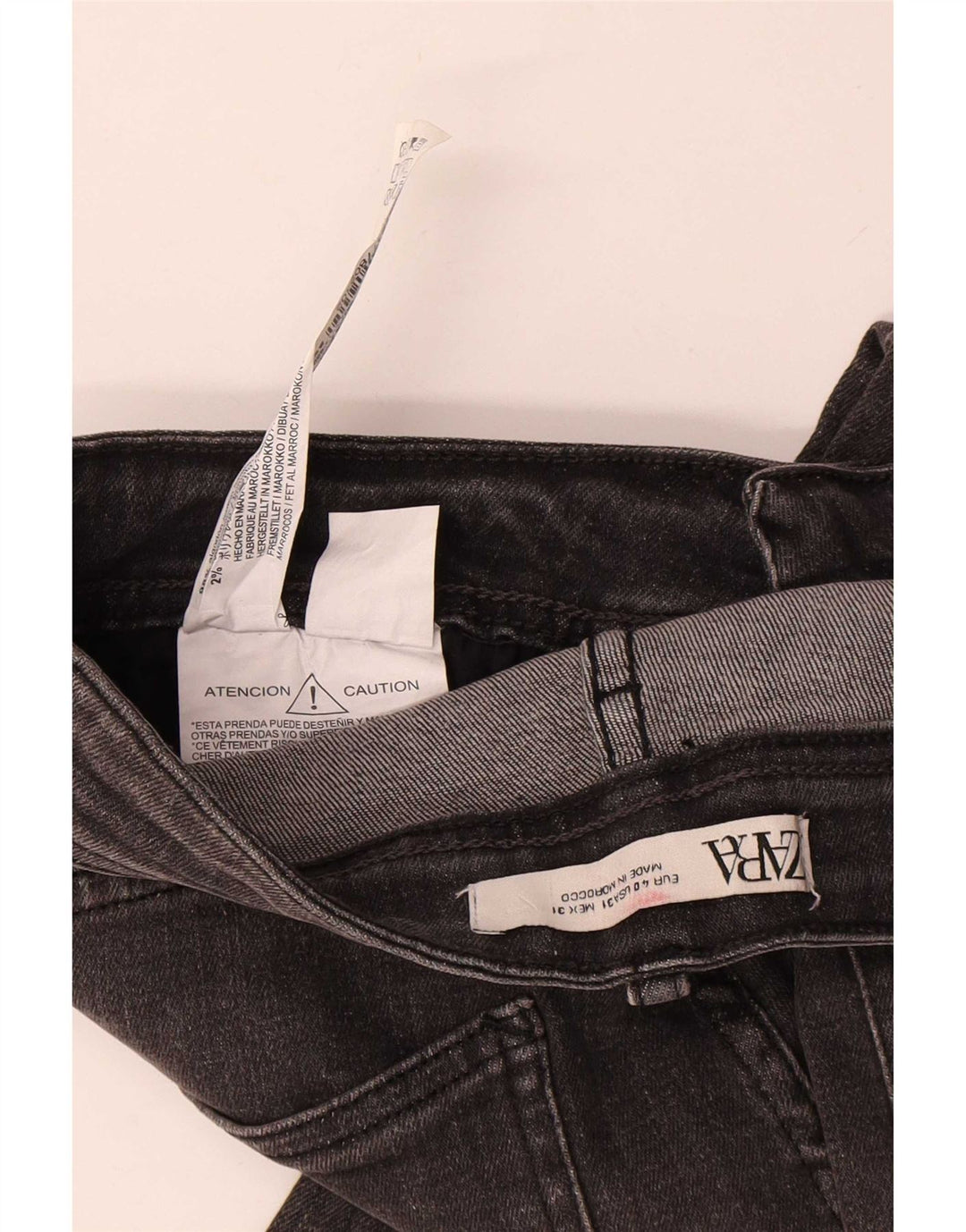 Zara Herren Slim Jeans EU 40 Medium W31 L28 Graue Baumwolle