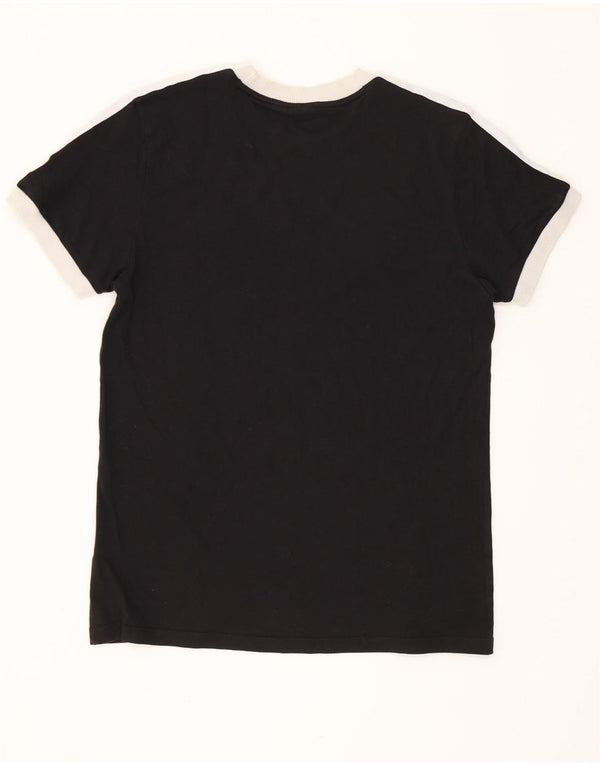 Adidas Damen Loose Fit T-Shirt Top UK 8 Small Schwarz