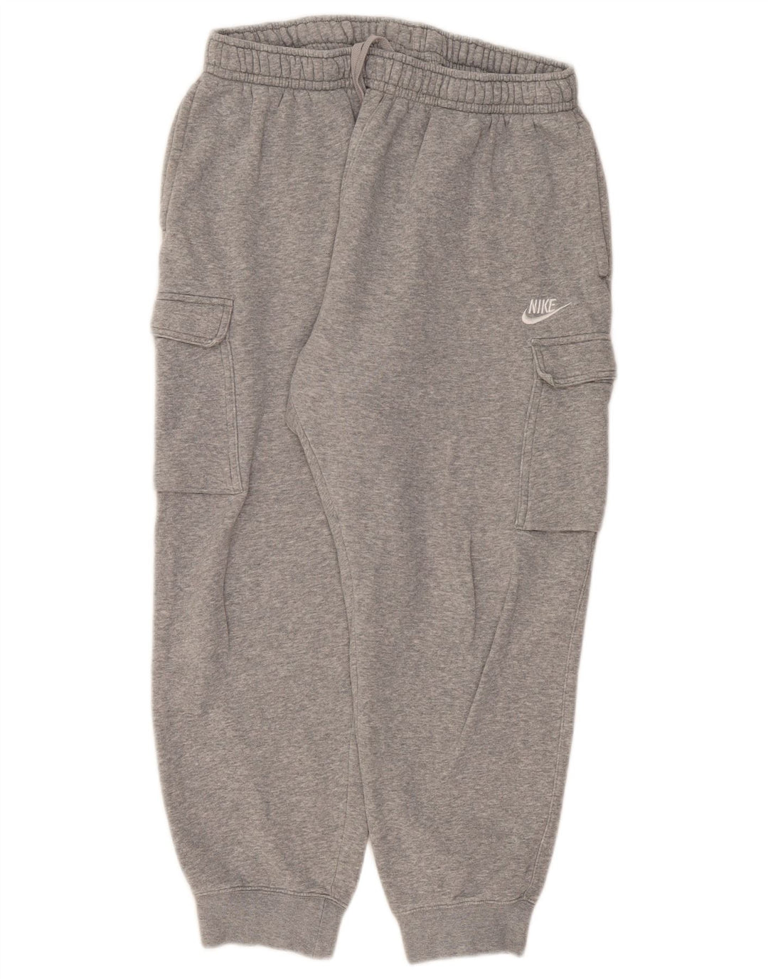 Nike Herren Cargo-Trainingshose, Jogginghose, Größe L, Grau, Baumwolle