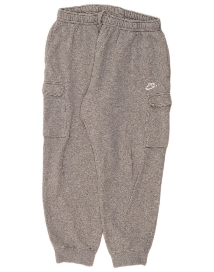 Nike Herren Cargo-Trainingshose, Jogginghose, Größe L, Grau, Baumwolle
