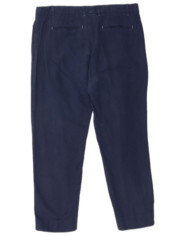 Gap Slim Cropped-Hose für Damen, UK 12, M, W32, L25, Marineblau, Baumwolle