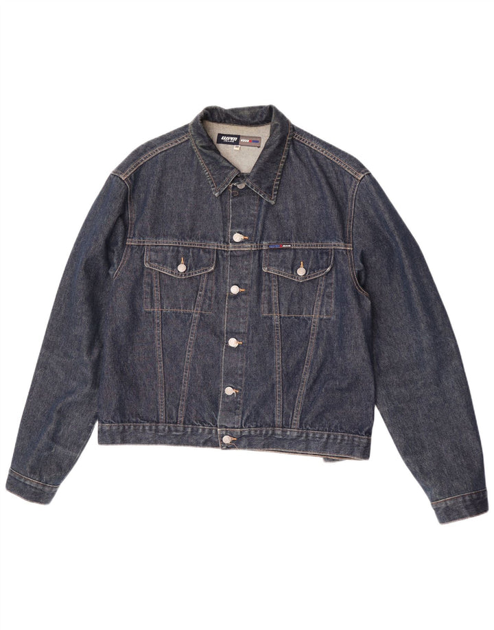 WPM Herren Jeansjacke UK 44 2XL Marineblau Baumwolle