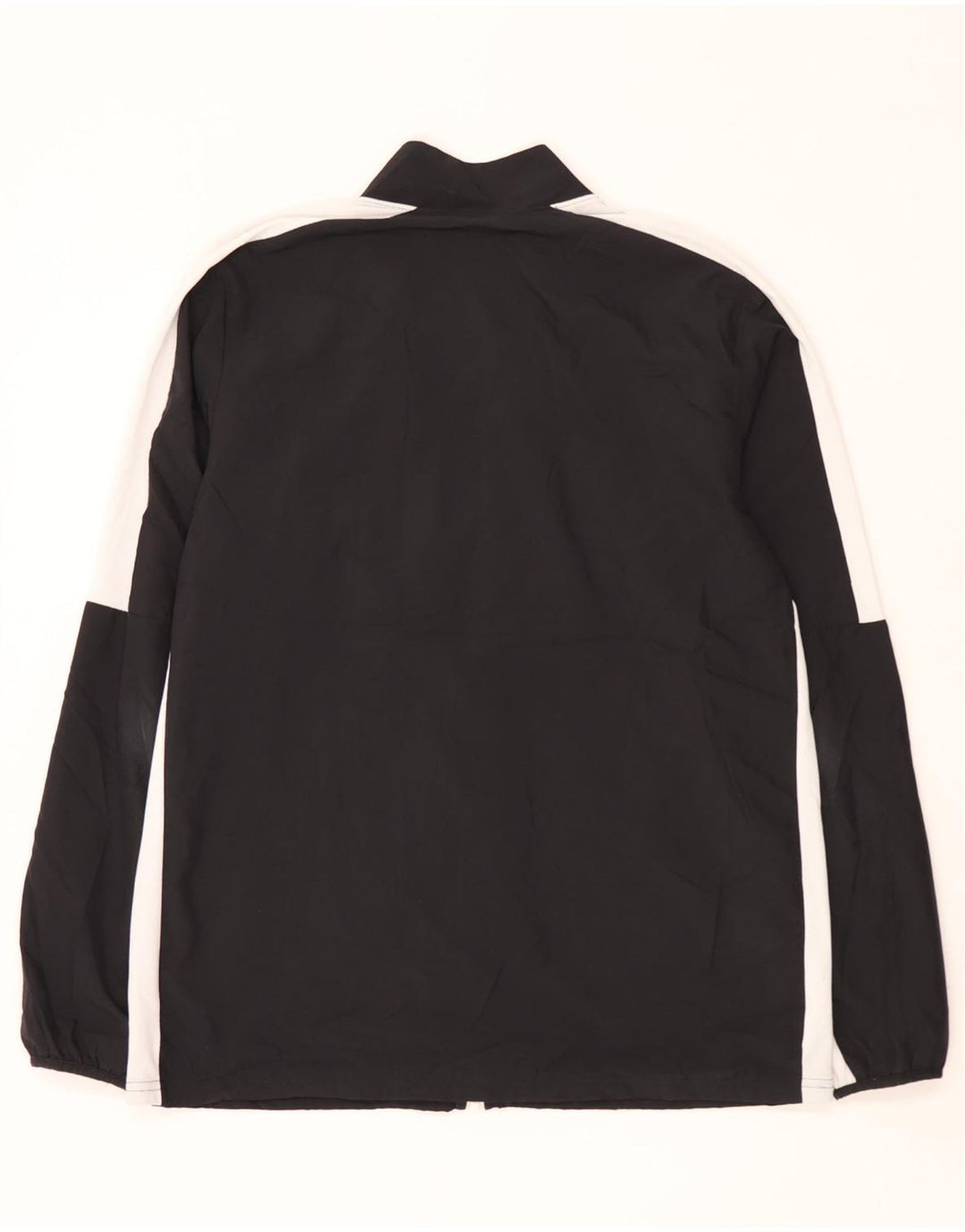Nike Herren Dri Fit Trainingsanzug-Top-Jacke, großes schwarzes Farbblock-Polyester